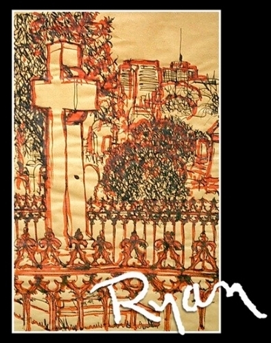 Hollywood Cemetery V by Ryan Bozis Ink ~ 27 x 18 Hollywood Cemetery V by Ryan Bozis Ink ~ 27 x 18