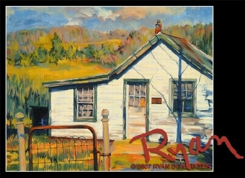 Highway 29<br>Don't Fence Me In by Ryan Bozis Oil ~ 16 x 20 Highway 29<br>Don't Fence Me In by Ryan Bozis Oil ~ 16 x 20