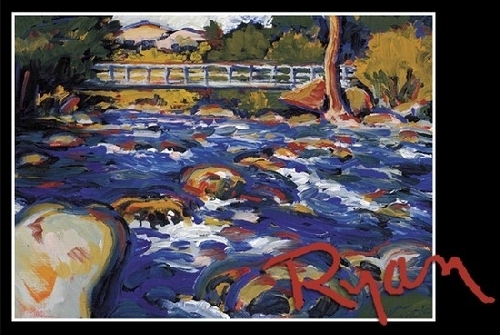 Tye River Footbridge No. 2 by Ryan Bozis Oil ~ 9 x 12 Tye River Footbridge No. 2 by Ryan Bozis Oil ~ 9 x 12