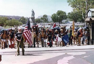 107.jpg--flags, hikers, stairs