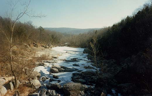 frozen stream