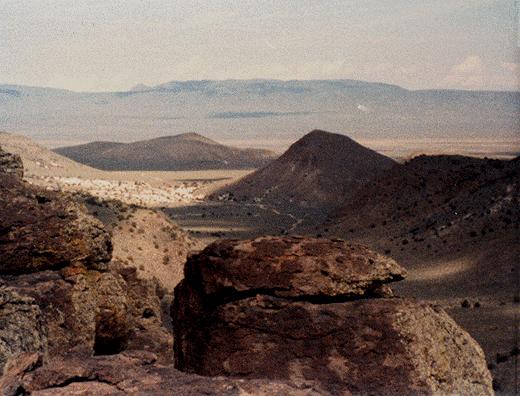 town in the distance