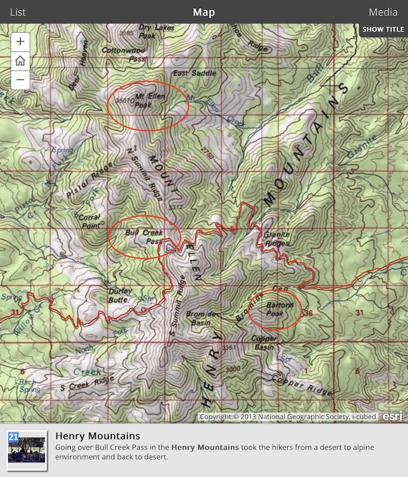 Mount Ellen route